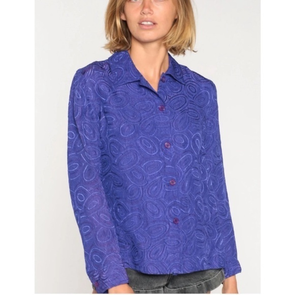 C.l.o.t.h.e.s. Vintage 1990’s Purple Button Up Textured Heavyweight Shirt XL